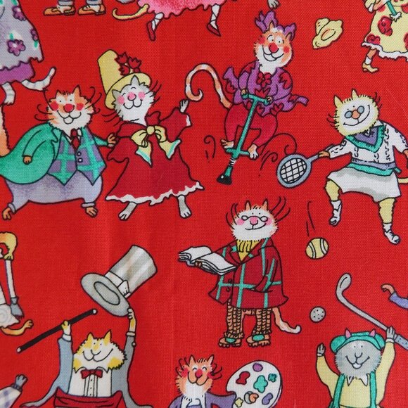 OOP this n that kats Alexander Henry Fabrics kawaii Where’s Waldo cat parade 1yd - Picture 6 of 16